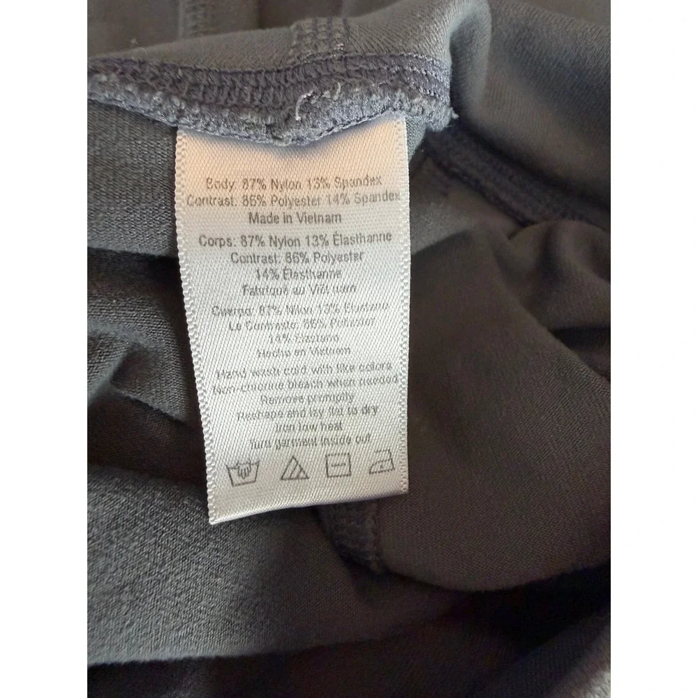 Alo Yoga High Waist Moto Legging Anthracite Grey Mesh Crop Size XS